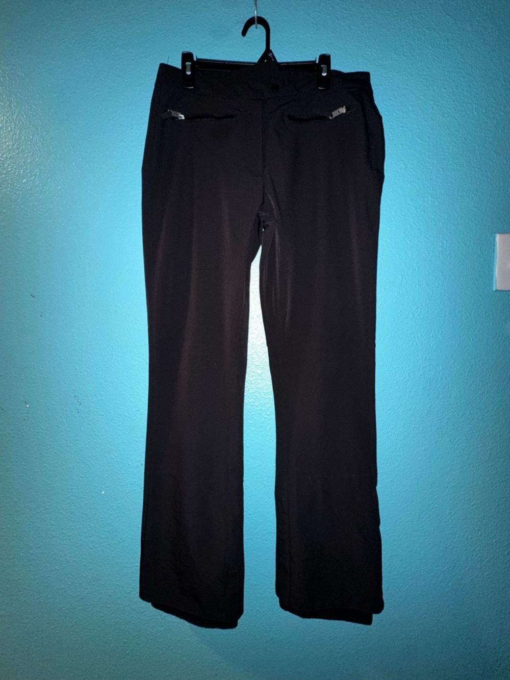 Body Glove Black womens snow board ski Straight-Leg Pants with Zip Pockets